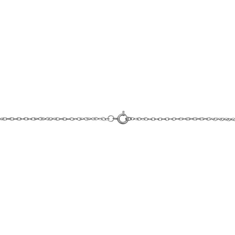 Kooljewelry Womens Classic Rope Chain - 14k White Gold Barely-There Necklace Thin Lightweight - Image 4